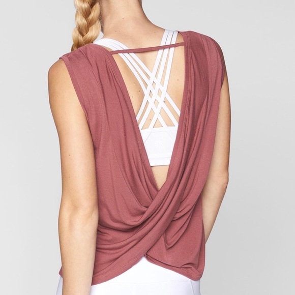 SOLD - Athleta Revive Drape Tank Top - Picture 6 of 8